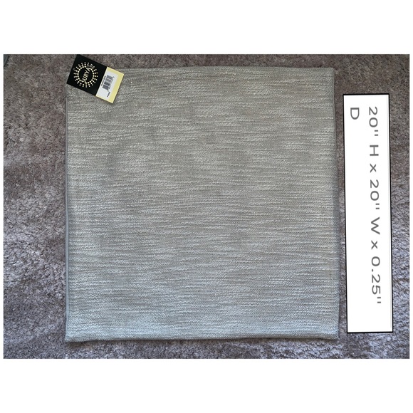 Two Pillow Covers in Beige/Gray/Gold - Picture 7 of 8